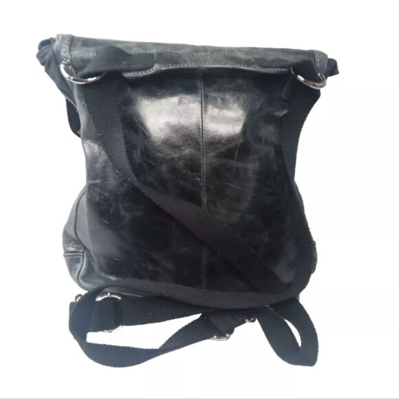 The Sak Ventura Convertible Backpack Black Leather Bag Medium Size main image 8